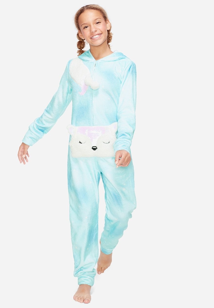 Fox flip sequin one piece