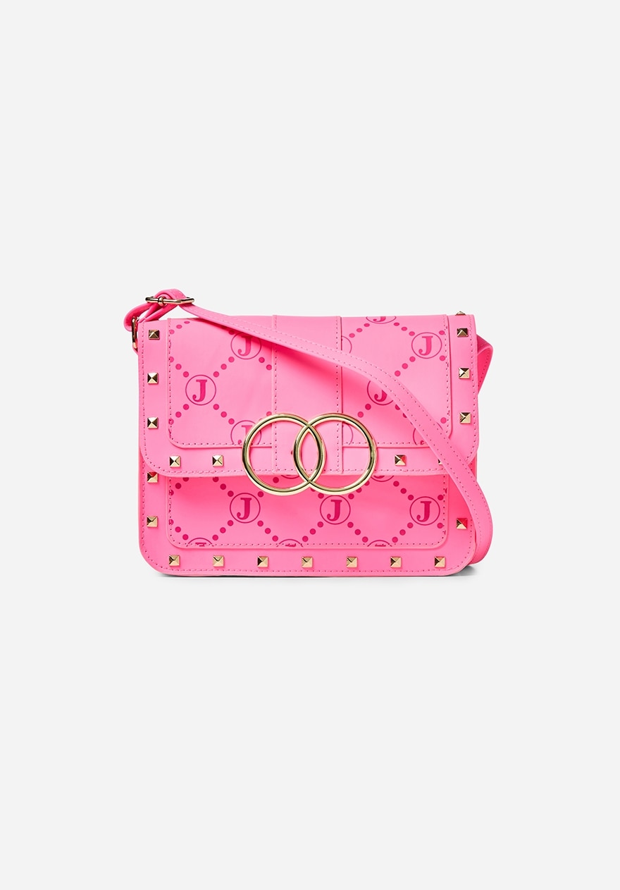 Justice signature pink crossbody