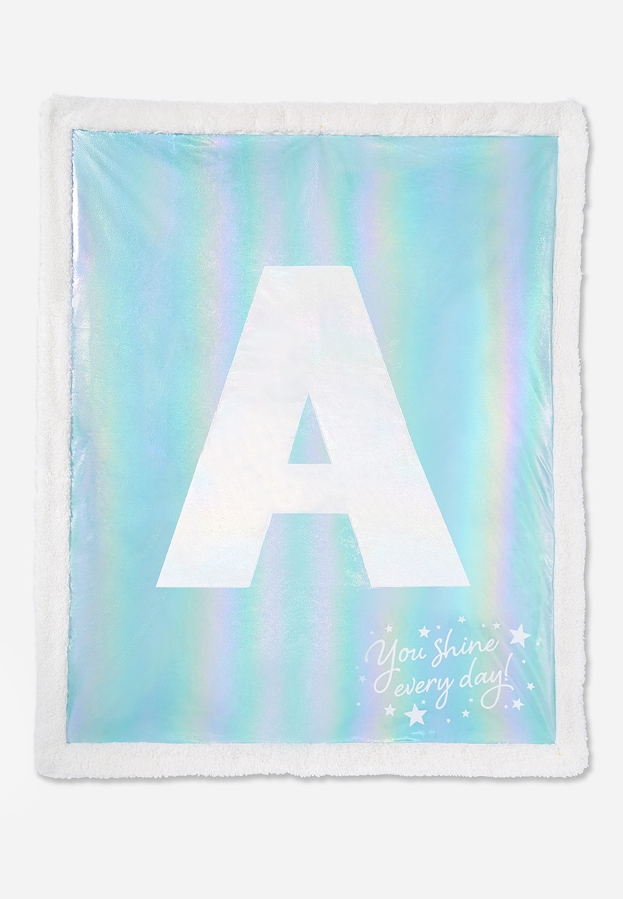 You shine initial blanket