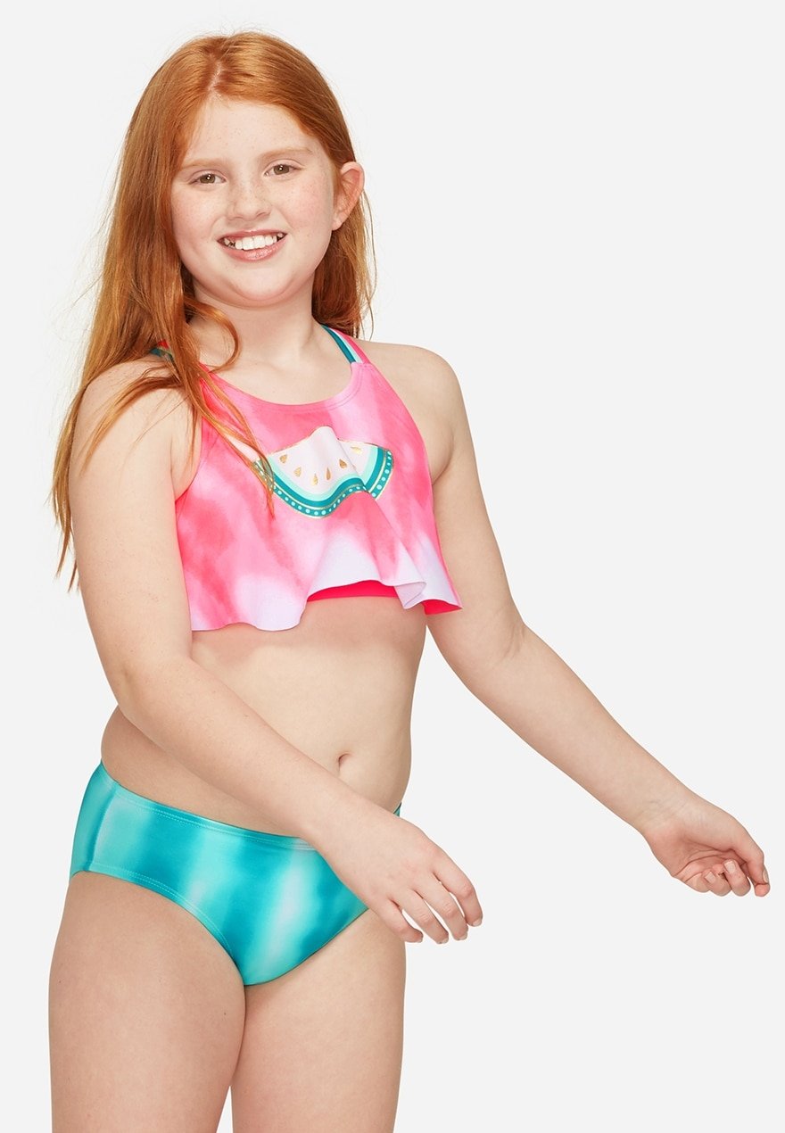Justice watermelon bathing suit sales
