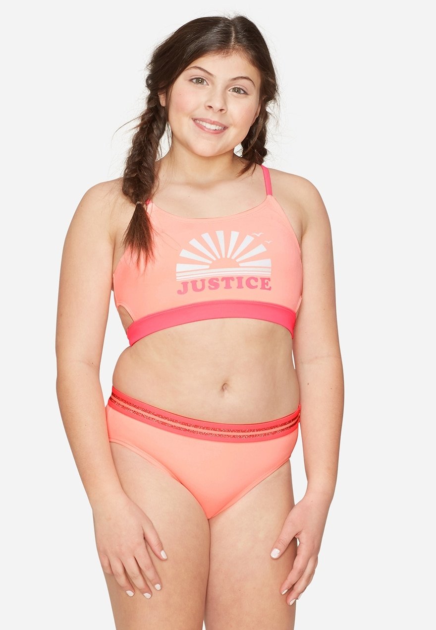 Justice store bathing suits cheap