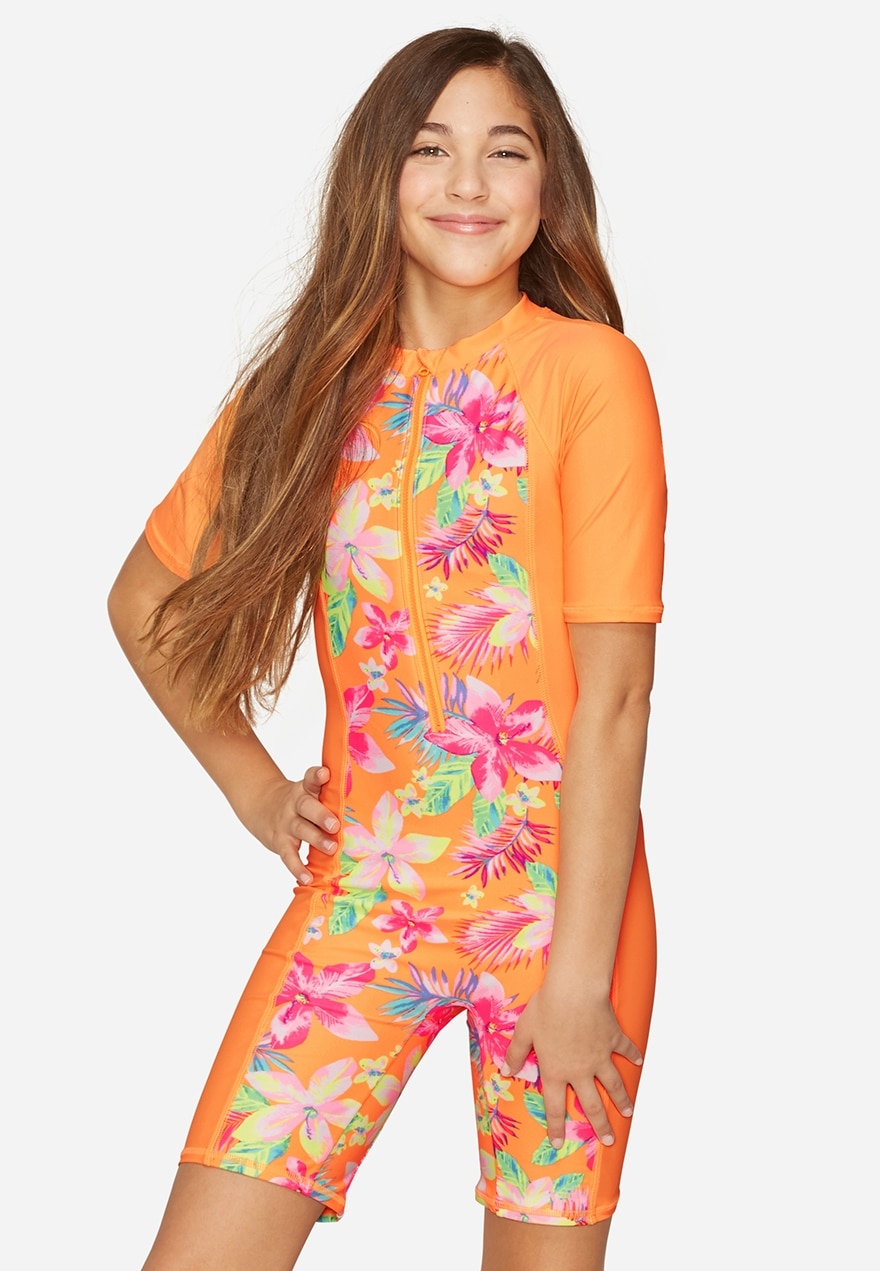 Floral body suit